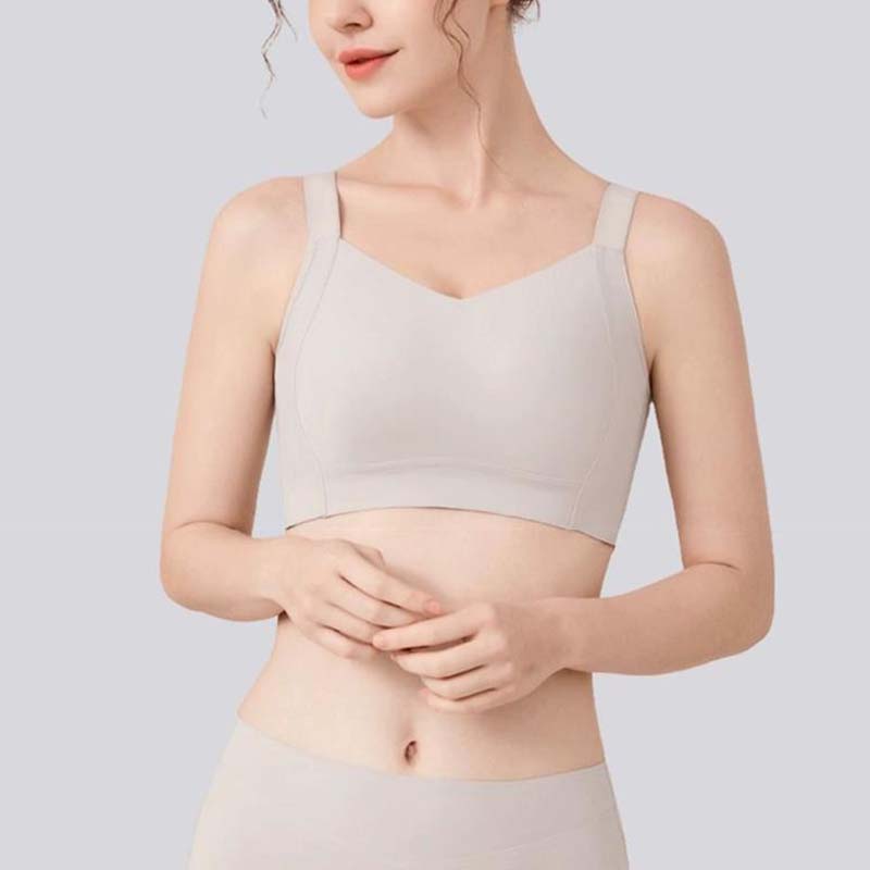 Anti-sagging large breast support bra