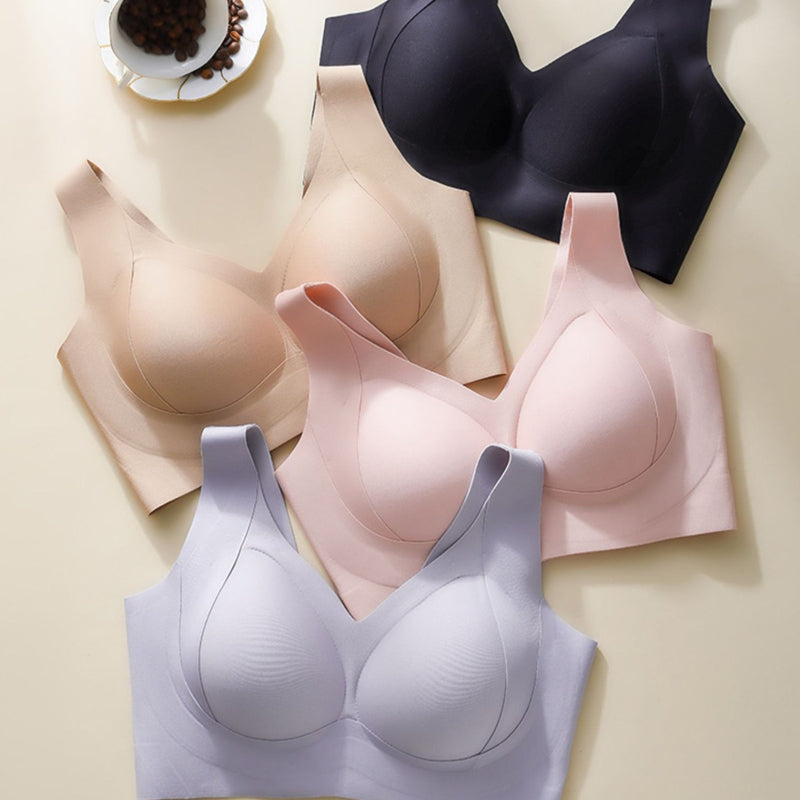 Side Coverage and Anti-Sagging Wire-Free Bra