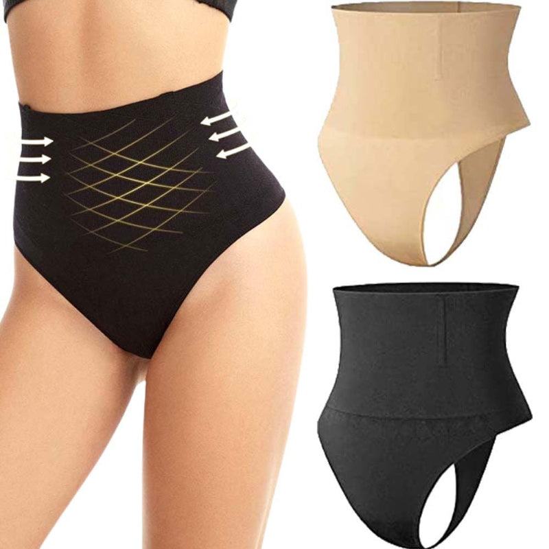 Mid-Rise Tummy-Controlling Panties With Hip Lift