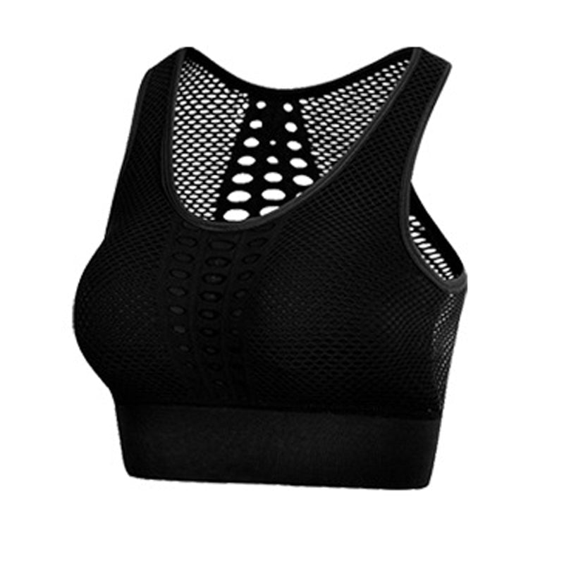 Shockproof push-up sports bra